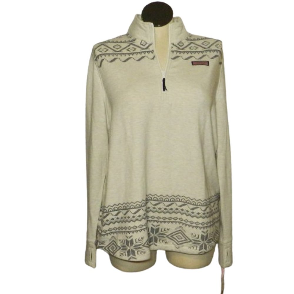 Vineyard Vines $148 Fair Isle Dreamcloth Relaxed Shep Shirt Marshmallow 2X NWT!